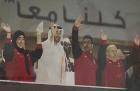 يستعرض سيرة ودعم القيادة لبطل متلازمة داون الرياضي سيف الدبل