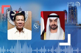 محمد بن زايد يتلقى اتصالا هاتفيا من رئيس الفلبين  أدان  فيه الهجوم الإرهابي الحوثي وأكد تضامن بلاده مع الإمارات