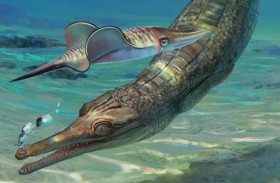 علماء يكتشفون كائنا مخيفا يشبه التمساح