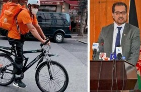 وزير أفغاني يعمل بتوصيل الطعام في ألمانيا