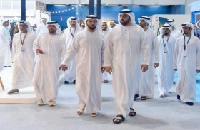 ولي عهد أم القيوين يزور معرض أبوظبى للصيد والفروسية