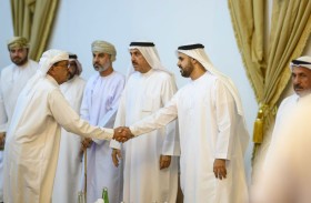 ذياب بن محمد بن زايد يقدم واجب العزاء في وفاة والدة صقر غباش 