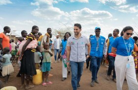 سلطان بن أحمد القاسمي يدشن ويتفقد مشاريع مؤسسة القلب الكبير في كينيا