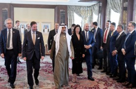 نهيان بن مبارك يستقبل ولي عهد دوقية لوكسمبورج 