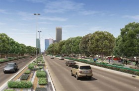 بلدية مدينة أبوظبي تطلق المشروع النموذجي التجميلي في شارع البطين  