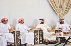 محمد بن راشد يقدّم واجب العزاء في وفاة سعيد مبارك مرخان