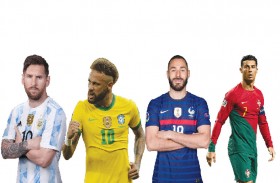 ميسي، رونالدو، نيمار وبنزيمة... لآلئ في قطر 