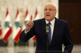 ميقاتي: عناصر غير لبنانية هي من أطلقت الصواريخ تجاه إسرائيل