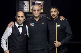منتخب الإمارات يحرز ذهبية فرق السنوكر  في ختام بطولة غرب آسيا