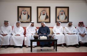 ذياب بن محمد بن زايد يقدِّم واجب العزاء في وفاة سيف راشد النايلي ومحمد فالح الشامسي