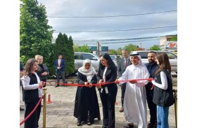 افتتاح مؤسسة الشيخة فاطمة بنت مبارك للمرأة في كوسوفو بحضور رئيسة الجمهورية