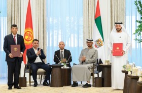 رئيس الدولة ورئيس قيرغيزستان يشهدان تبادل اتفاقيات ومذكرات تفاهم بين البلدين