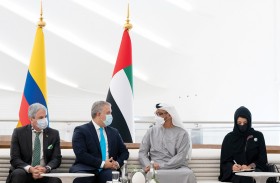 محمد بن زايد يبحث مع رئيس كولومبيا علاقات التعاون والمستجدات الإقليمية والدولية 