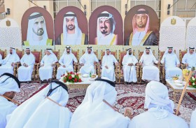 حاكم عجمان يحضر حفل زفاف أحمد عبيد الكعبي