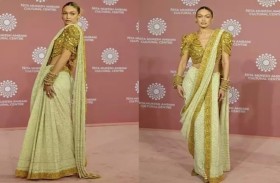 إطلالة مميزة لجيجي حديد بالساري في الهند