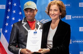 فاريل وليامز سفيرا لليونسكو للنوايا الحسنة 
