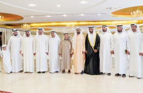 محمــد بــن راشـد يـحضر أفـراح  الصـابـري والـزعـابـي