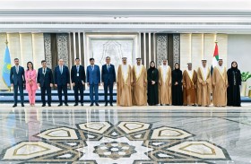 صقر غباش يعقد جلسة مباحثات مع رئيس مجلس الشيوخ الكازاخستاني