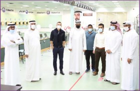 نادي الذيد الرياضي يطلع وفد مجلس الشارقة الرياضي واللجنة الأولمبية الإماراتية والإيطالية على تجهيزات صالة الرماية  للبطولات الدولية 