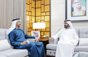 محمد بن راشد يلتقي محمد بن زايد ويبحثان عددا من الموضوعات المتعلقة بخدمة الوطن و المواطن