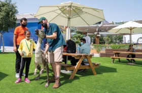 زوار إكسبو 2020 دبي الصغار يستمتعون بمقابلة الديناصورات