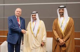 حاكم الفجيرة يلتقي وزير التجارة الخارجية في كوبا على هامش مشاركته بمؤتمر الأمم المتحدة في الدوحة 