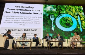 COP28.. مسؤولون دوليون: 3.5 تريليون دولار خسائر العالم بسبب سوء التغذية