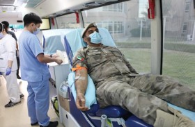 تبرع بالدم في المهام الخاصة بشرطة أبوظبي