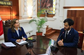 محمد بن سليم يلتقي رئيسة جمهورية البيرو والقادة في رياضة السيارات في المؤتمر الأمريكي الخامس والعشرين للاتحاد الدولي للسيارات 