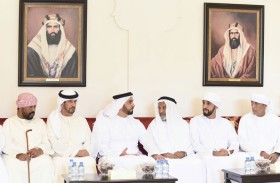 سيف بن زايد يقدم واجب العزاء في شهيد الوطن محمد الشامسي