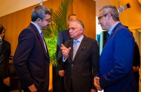 عبدالله بن زايد يقيم حفل استقبال رسمياً في نيويورك