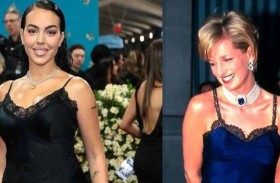 أول رد لجورجينا رودريغيز على تقليدها لفستان الأميرة ديانا