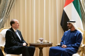 محمد بن زايد يستقبل رئيس مجموعة البنك الدولي