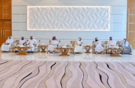 سعود بن راشد المعلا يقيم حفل استقبال بمناسبة عقد قران ولي عهد أم القيوين