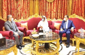 مسلم بن حم يستقبل ملحق الدفاع في السفارة المصرية بمناسبة انتهاء فترة عمله بالدولة