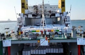 ضمن عملية الفارس الشهم 3.. الإمارات تُسير سفينة المساعدات الإنسانية الخامسة إلى قطاع غزة