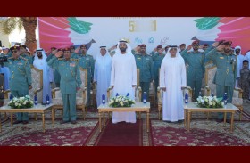 أحمد بن سعود القاسمي يشهد احتفالات وزارة الداخلية وشرطة رأس الخيمة بعيد الاتحاد الـ51 