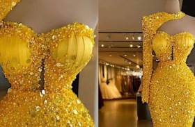 فستان من الذهب يثير الجدل 