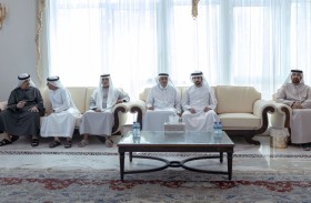 حمدان بن محمد يقدّم واجب العزاء في وفاة محمد إبراهيم عبيدالله