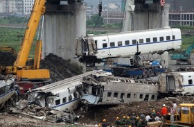 أسوأ حادث قطار بالصين خلال 10 سنوات 