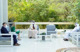 حاكم رأس الخيمة يستقبل القنصل العام لجمهورية رومانيا