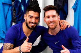 سواريز في ضيافة ميسي في روساريو