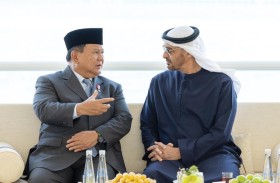 رئيس الدولة يستقبل وزير دفاع إندونيسيا الذي يرأس وفد بلاده المشارك في آيدكس 