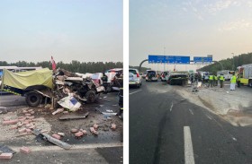 وفاة شخصين وإصابة 2 آخرين في حادث اصطدام بين بيك أب وشاحنة