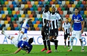 سامبدوريا يتمسك بالبقاء بانتصار في عقر دار أودينيزي