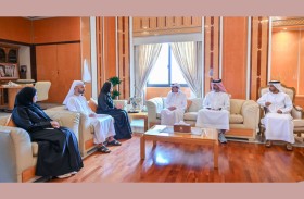 حميد بن راشد يستقبل سارة الأميري ويطلع على استعدادات العام الدراسي الجديد