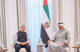 رئيس الدولة يتسلم رسالة من ناريندرا مودي خلال استقباله وزير الشؤون الخارجية في الهند 