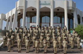 عبد الله المري يشهد حفل تخريج دورتين للضباط الجامعيين والشرطة النسائية