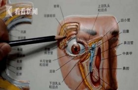 يذرف الدموع كلما تناول الطعام