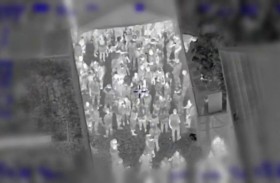 كاميرا حرارية للشرطة تسجل وقائع الحفل المحرم